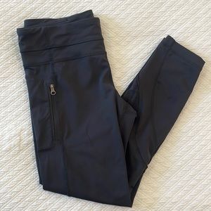 Lululemon Black Zip-Pocket Leggings